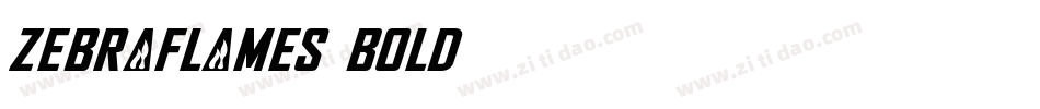 ZebraFlames Bold字体转换